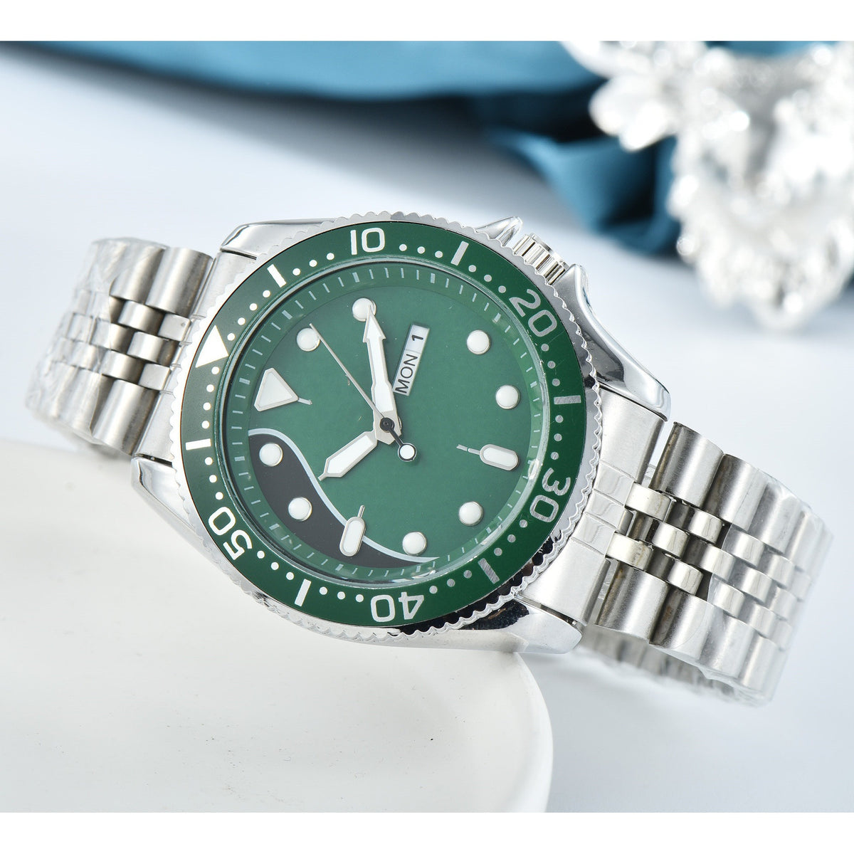 Orologio calendario doppio da uomo