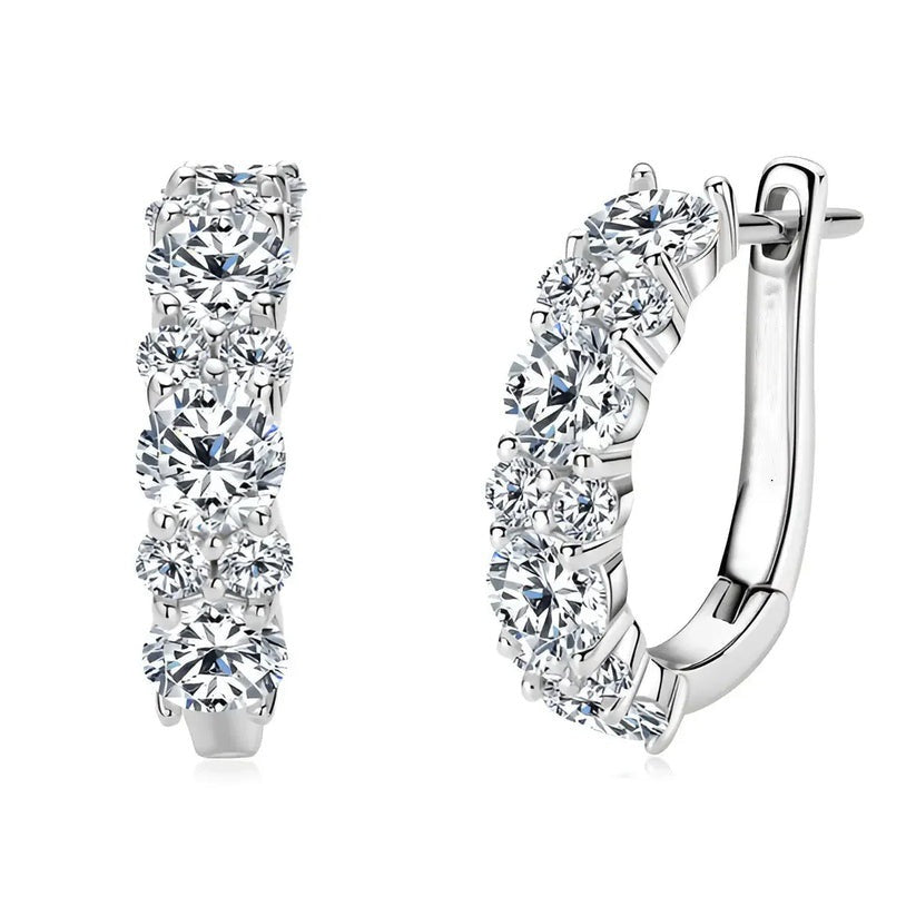 Orecchini zircone taglio europeo