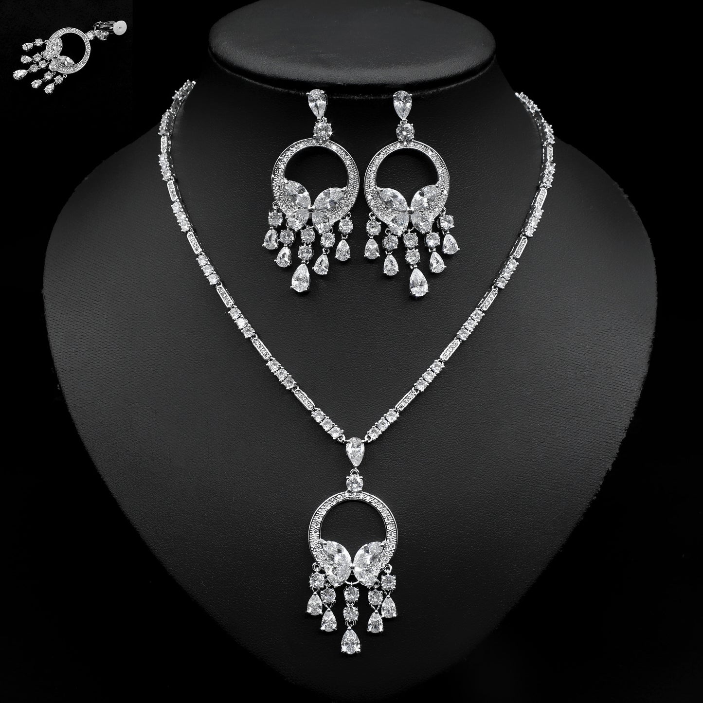 Collana Farfalla Zircone Sposa
