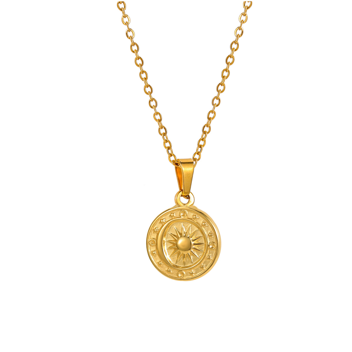 Collana sole luna bussola