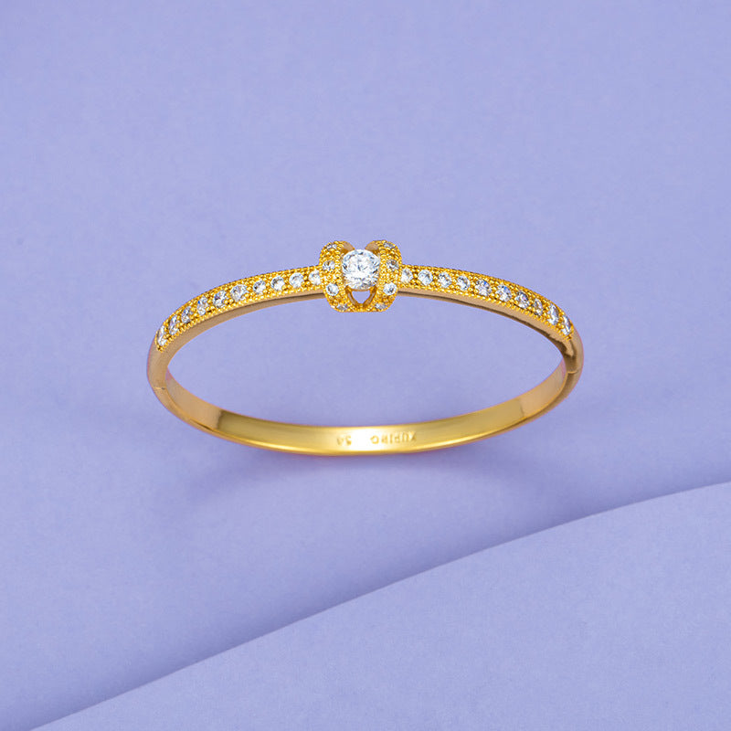 Bracciale placcato oro in ottone