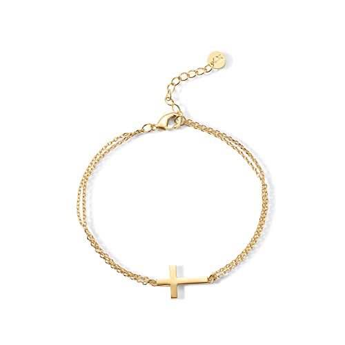 Bracciale charm croce compatto