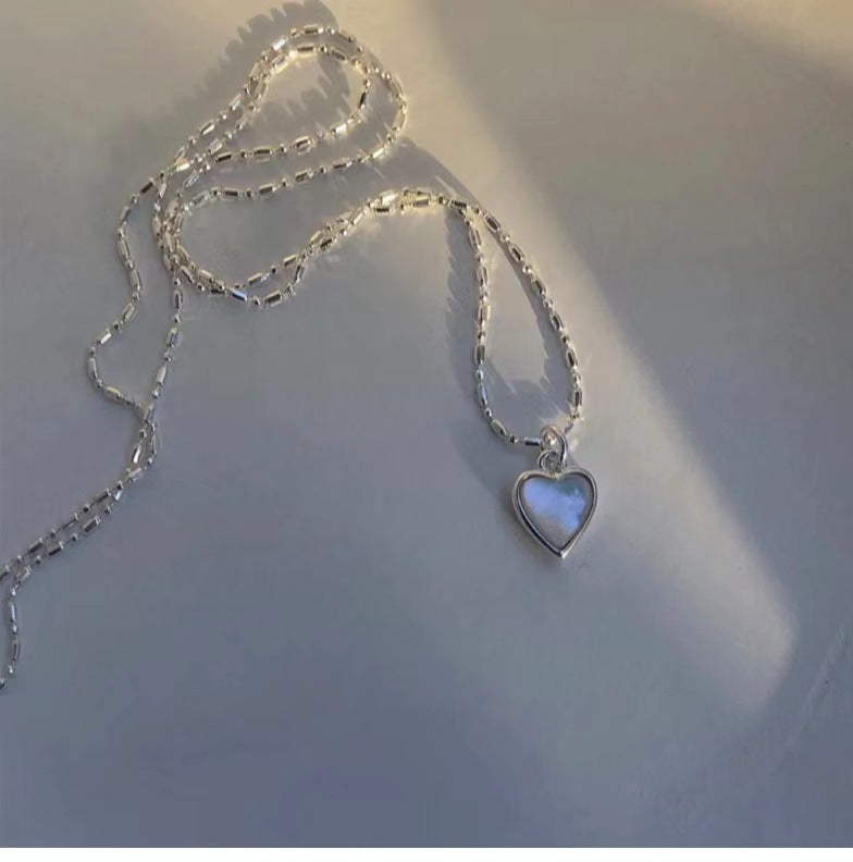 Collana opale cuore con ciondolo