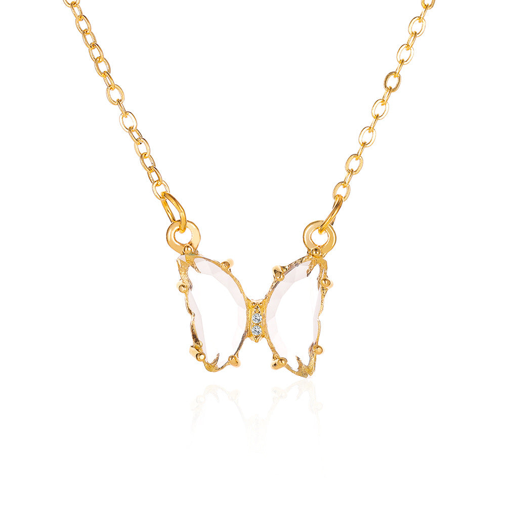 Collana farfalla cristallo da star