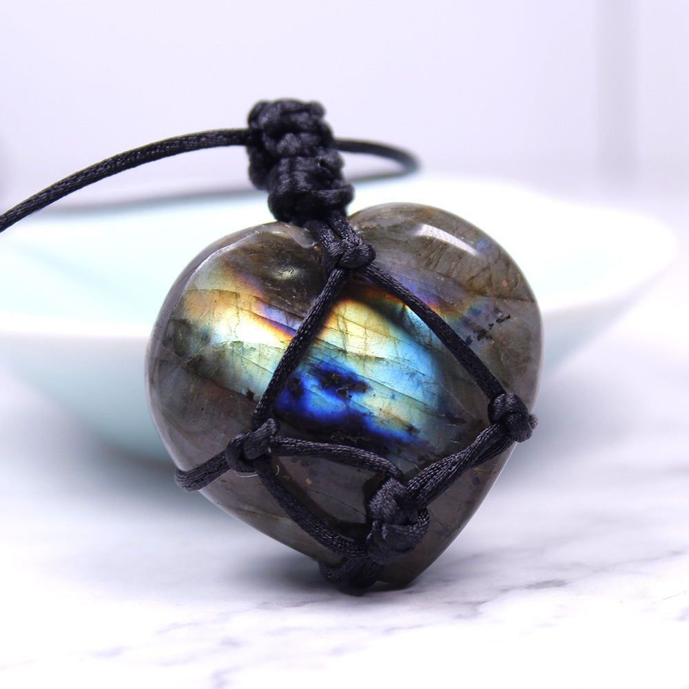 Collana pietra di luna a rete