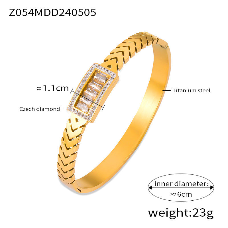 Bracciale titanio raffinato