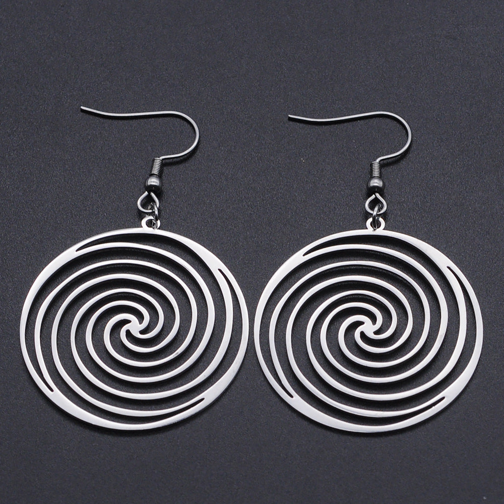 Collana ciondolo titanio vortice