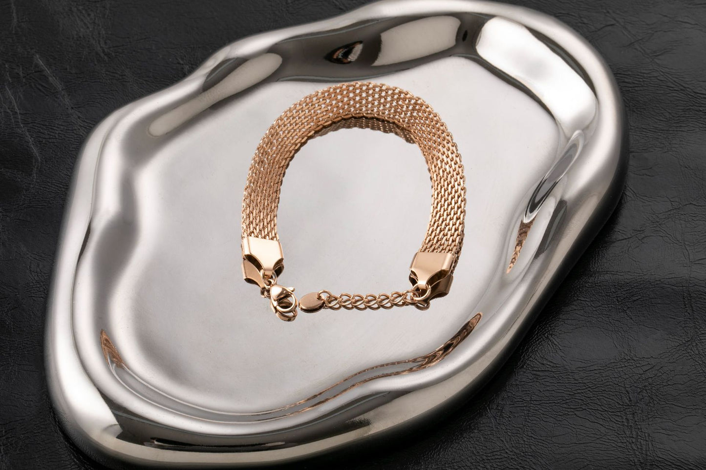 Bracciale maglia piatta