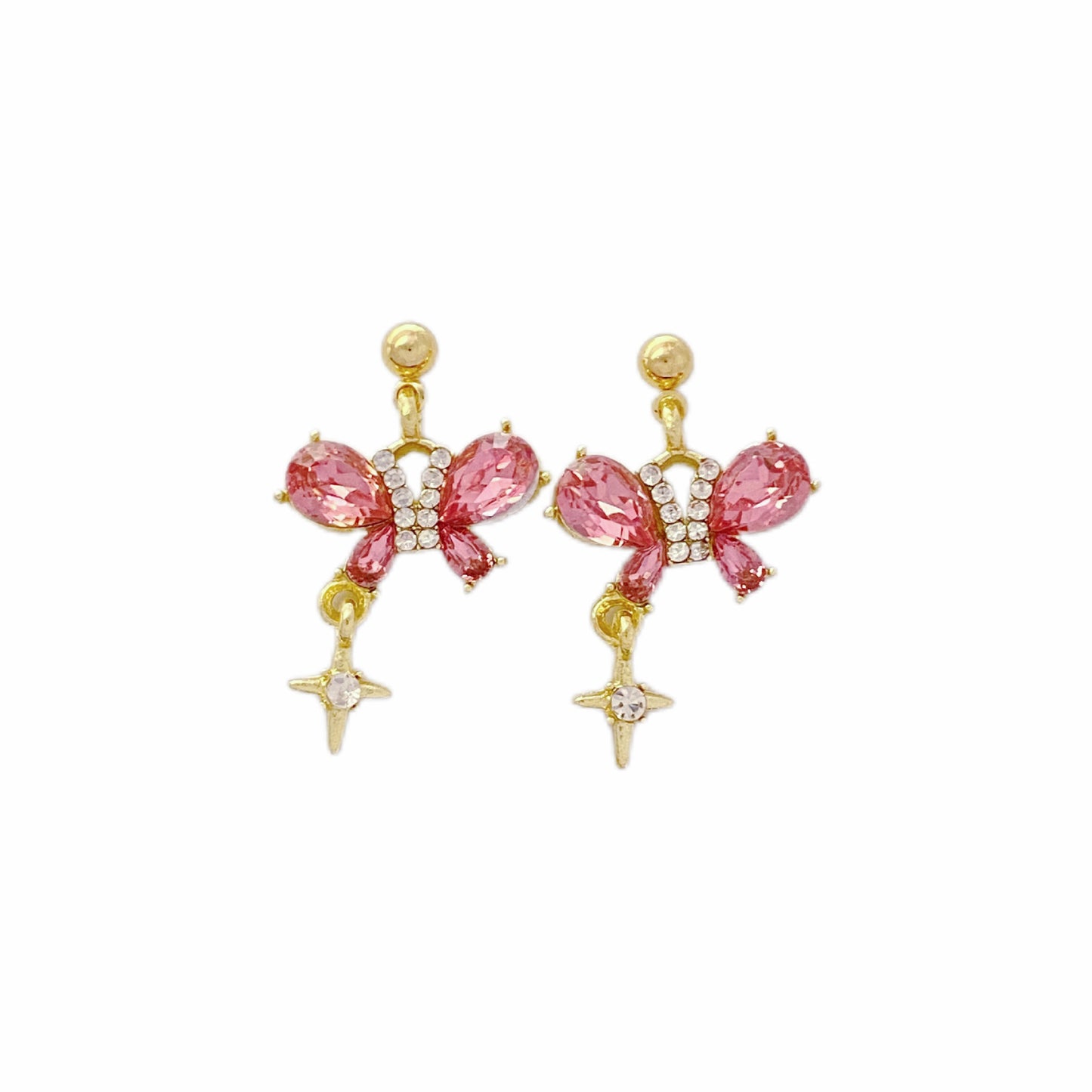 Orecchini farfalla zircone dolci