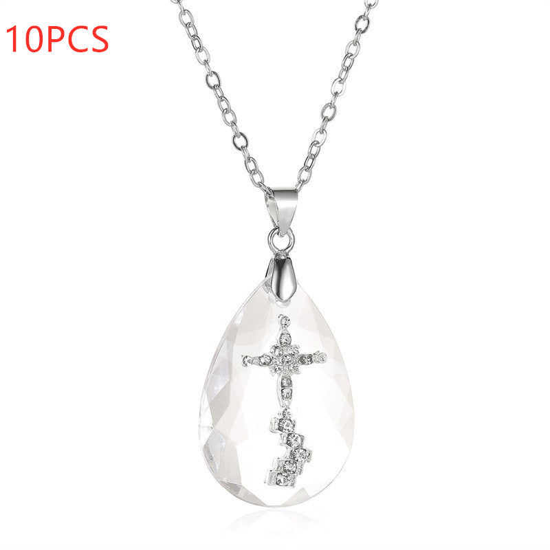 Collana con ciondolo a goccia