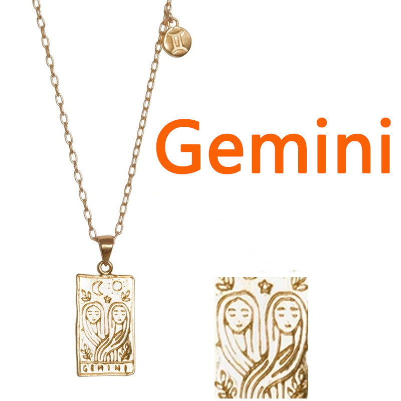 Collana zodiacale con targhetta