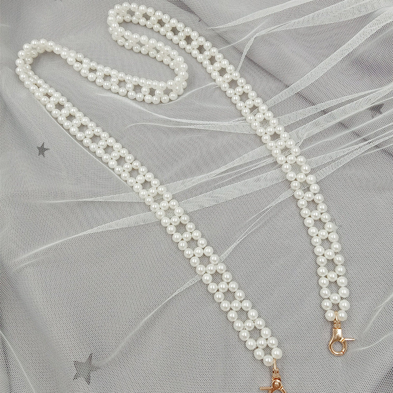 Collana perle intrecciata