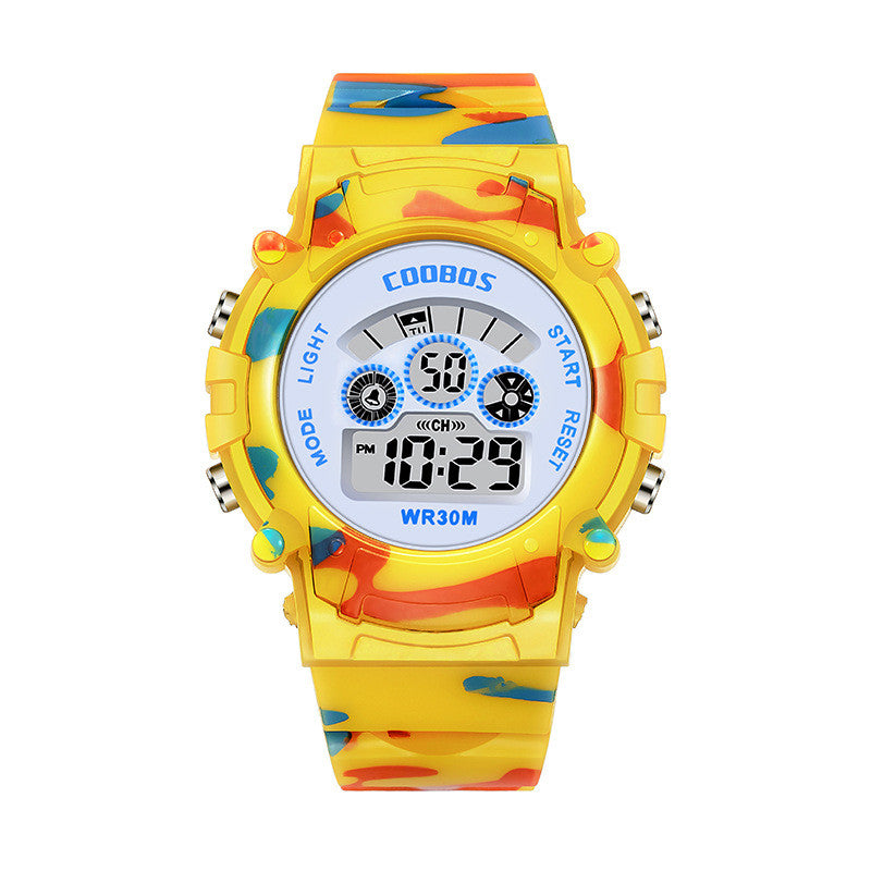 Orologio multifunzione colorato luminescente impermeabile