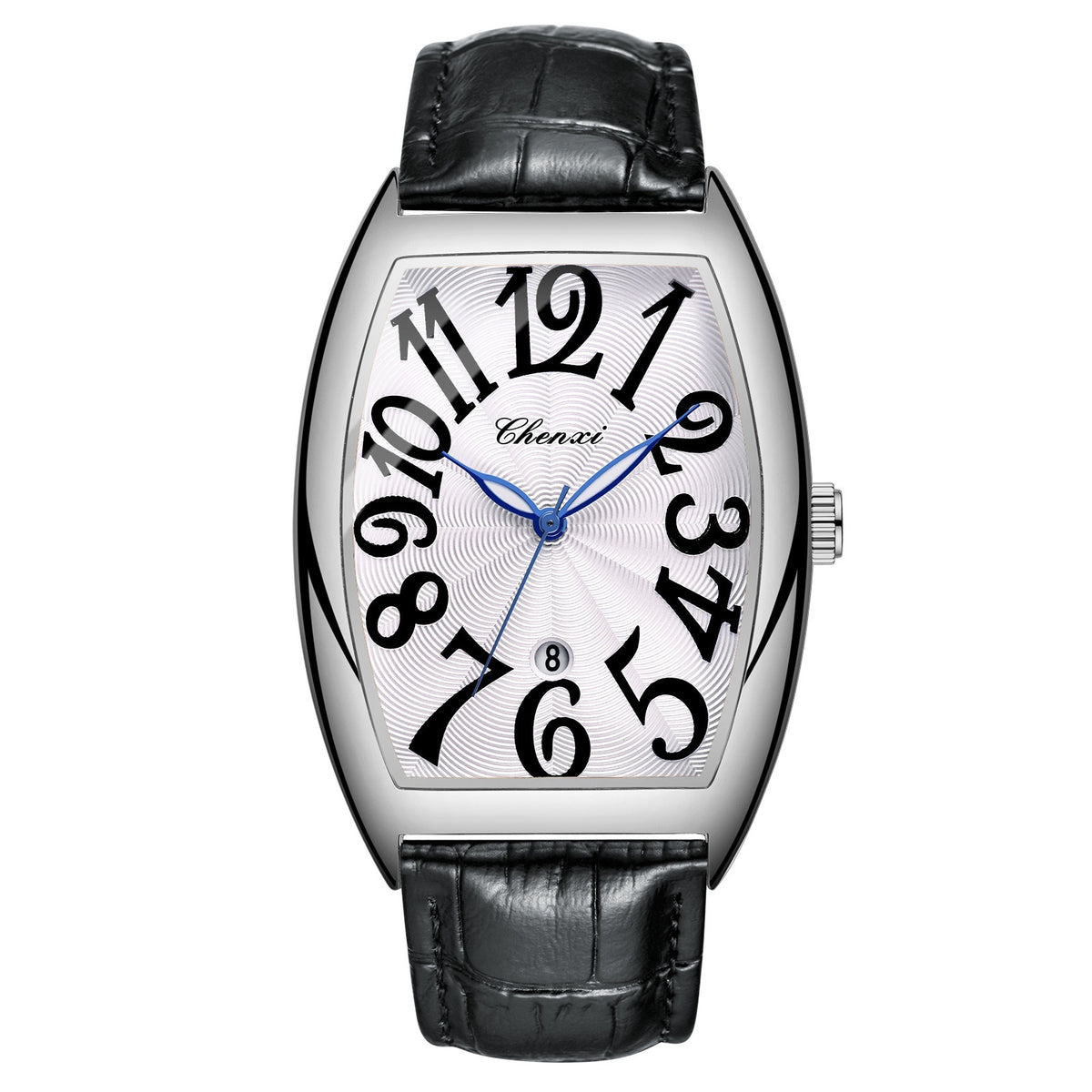 Orologio digitale con calendario cinturino in pelle