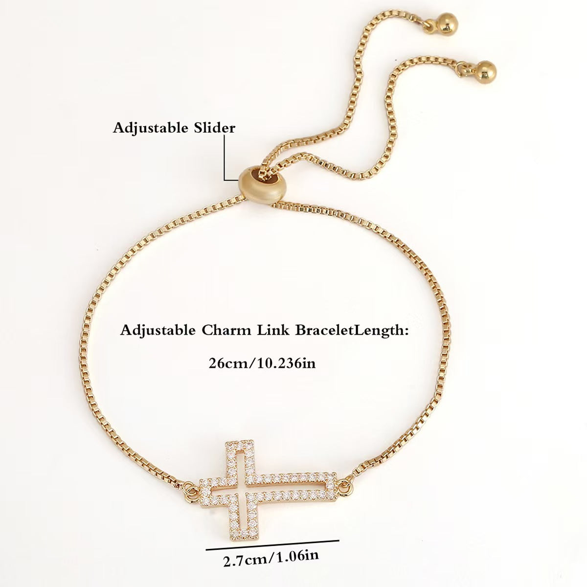 Bracciale croce diamanti