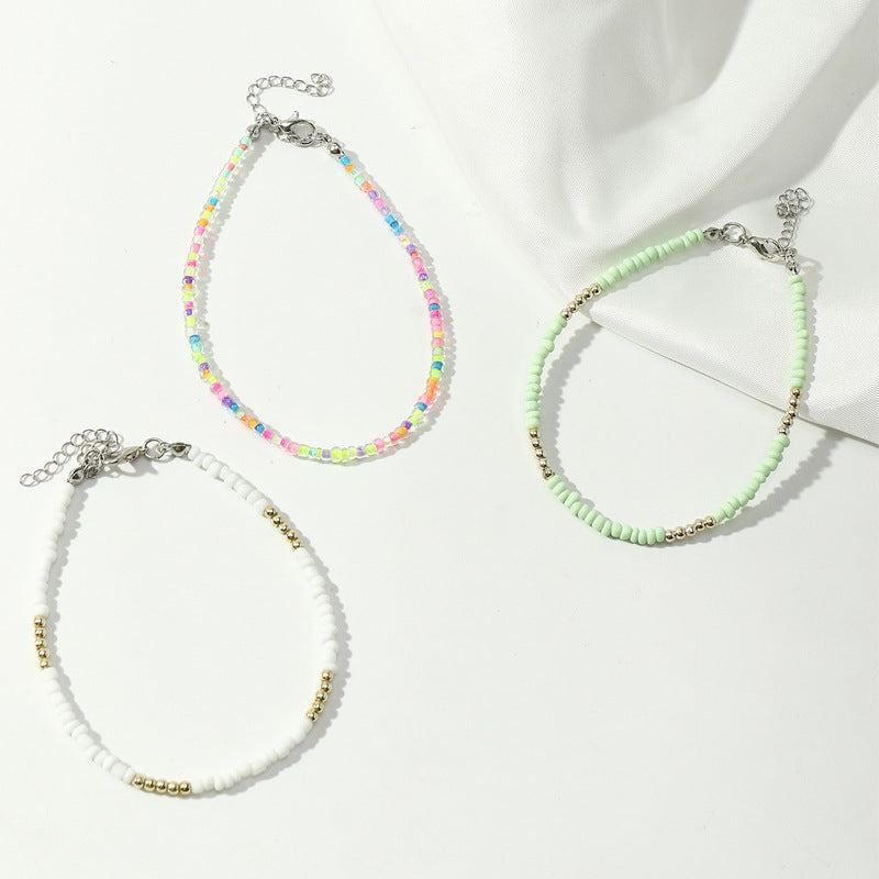Cavigliera boho intrecciata