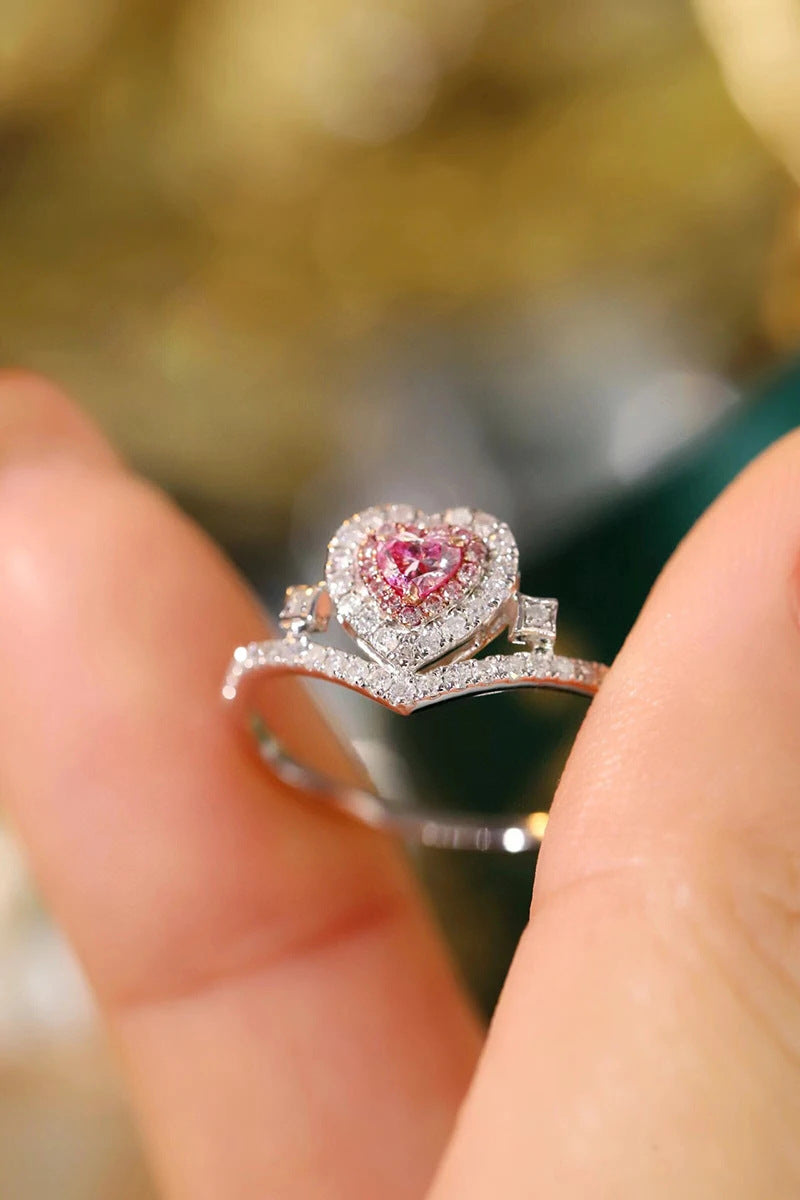 Anello geometrico retrò stile corte