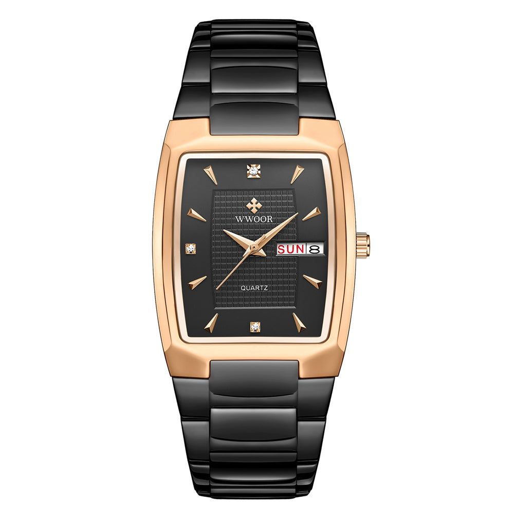 Orologio uomo quadrato impermeabile