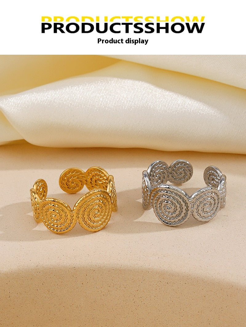 Anello regolabile a spirale