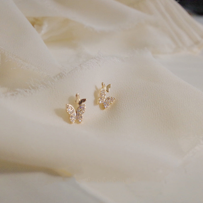 Orecchini farfalla argento donna