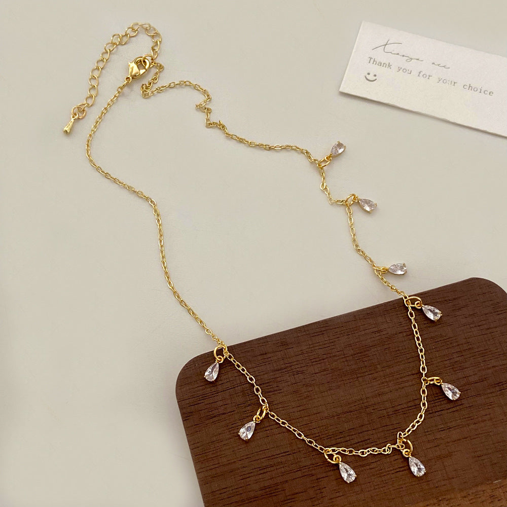 Collana zirconi fata da donna