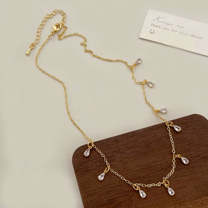 Collana zirconi fata da donna