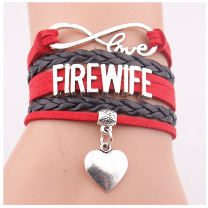 Bracciale multi-strato in pelle