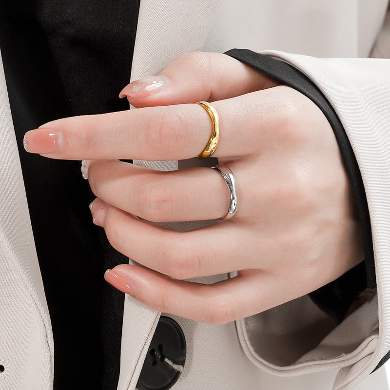 Anello argento geometrico esclusivo da donna