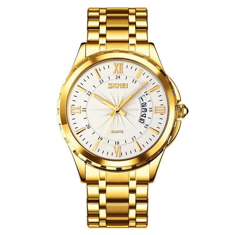 Orologio da uomo acciaio impermeabile calendario