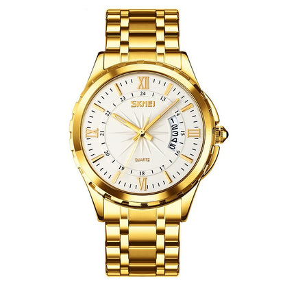 Orologio da uomo acciaio impermeabile calendario