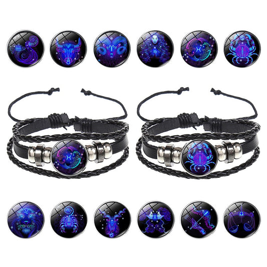 Braccialetti zodiaco intrecciati