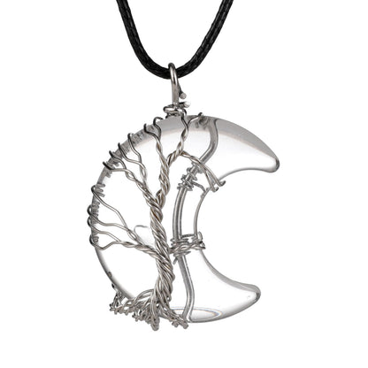 Collana luna e pietra naturale