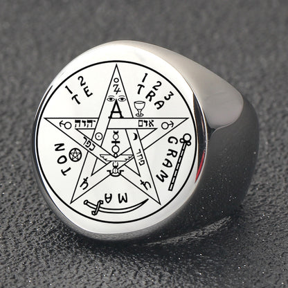 Anello stella geometrico
