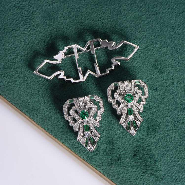 Spilla spinello verde