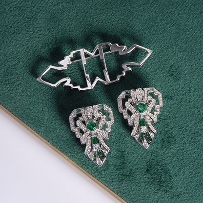Spilla spinello verde