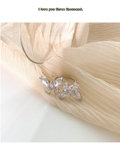 Anello floreale minimalista
