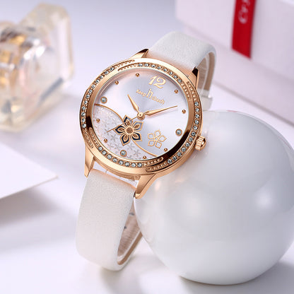 Orologio da donna floreale impermeabile