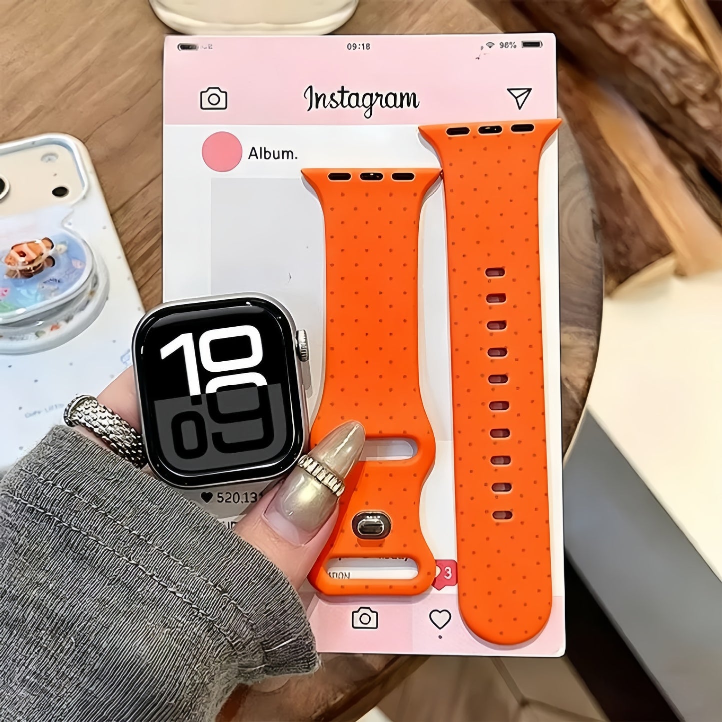 Cinturino silicone pois