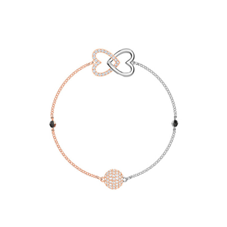 Collana Doppio Cuore Diamanti
