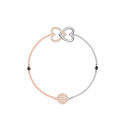 Collana Doppio Cuore Diamanti