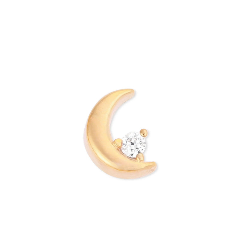 Collana cuore zirconi corta