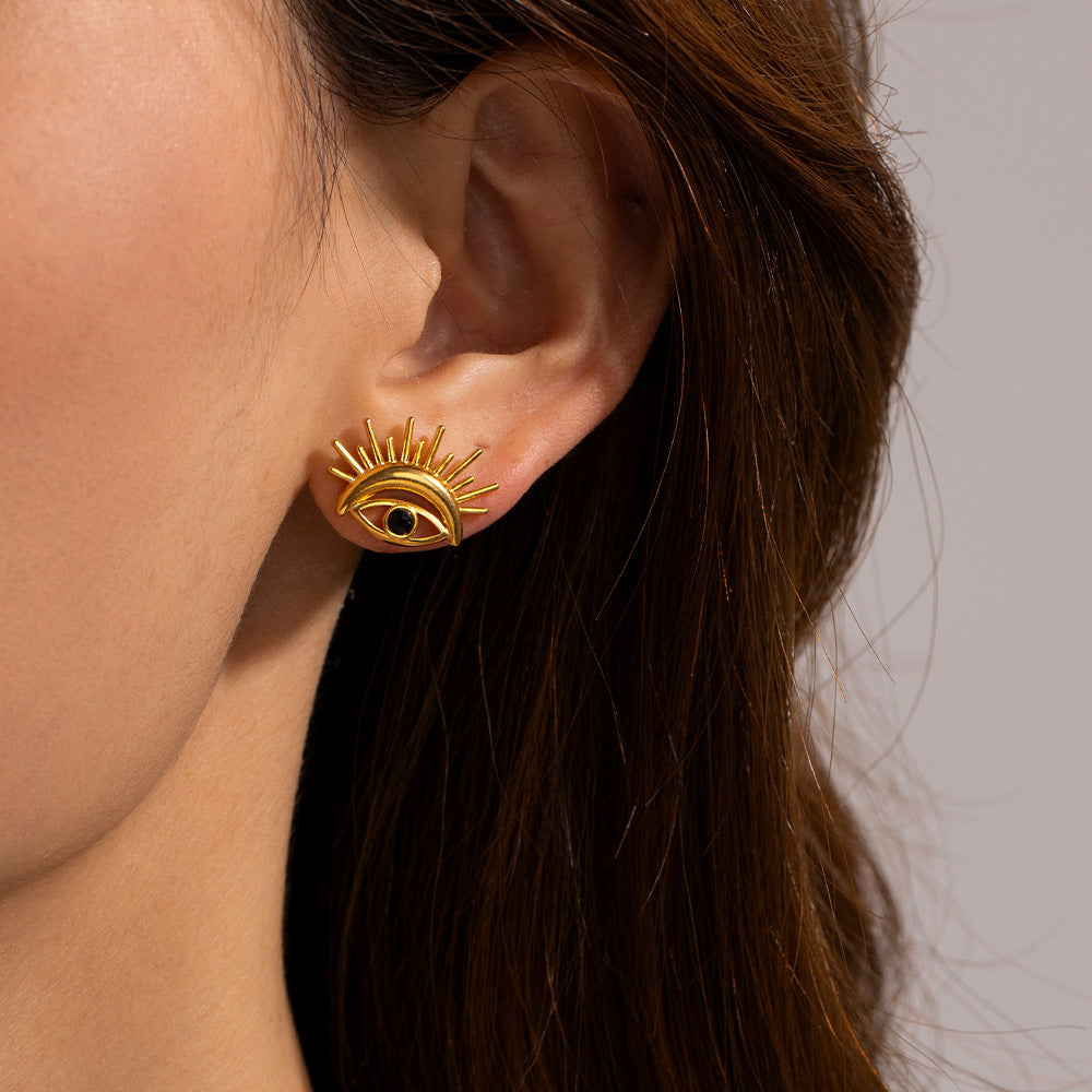 Orecchini zircone nero