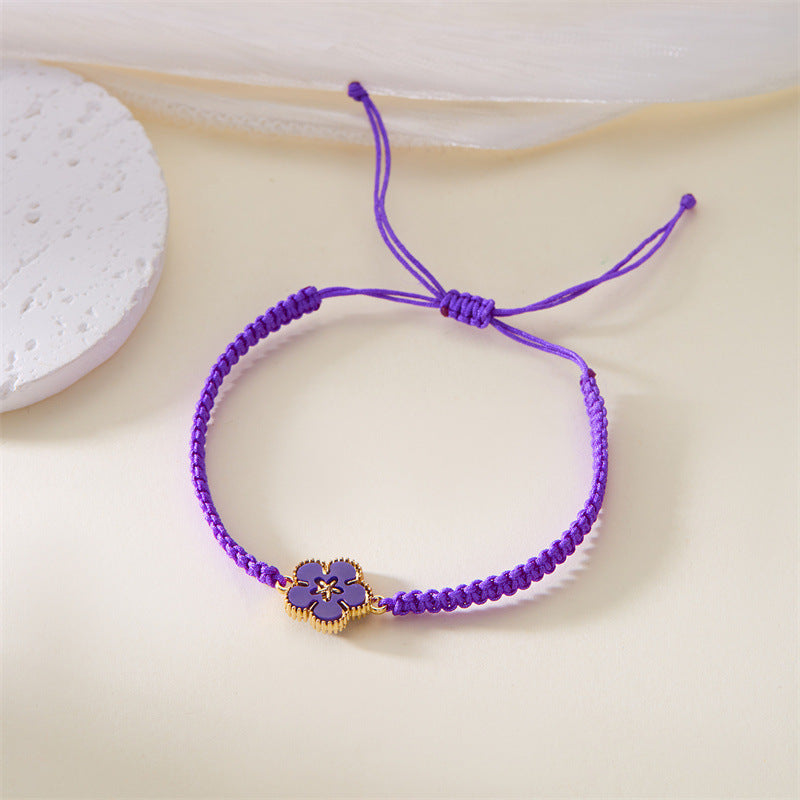Bracciale fiore intrecciato