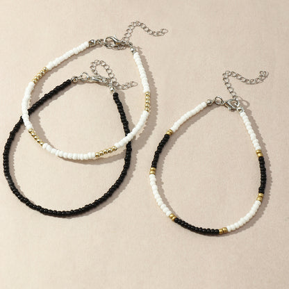 Cavigliera boho intrecciata