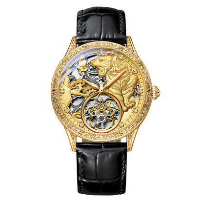 Orologio meccanico con quadrante in rilievo