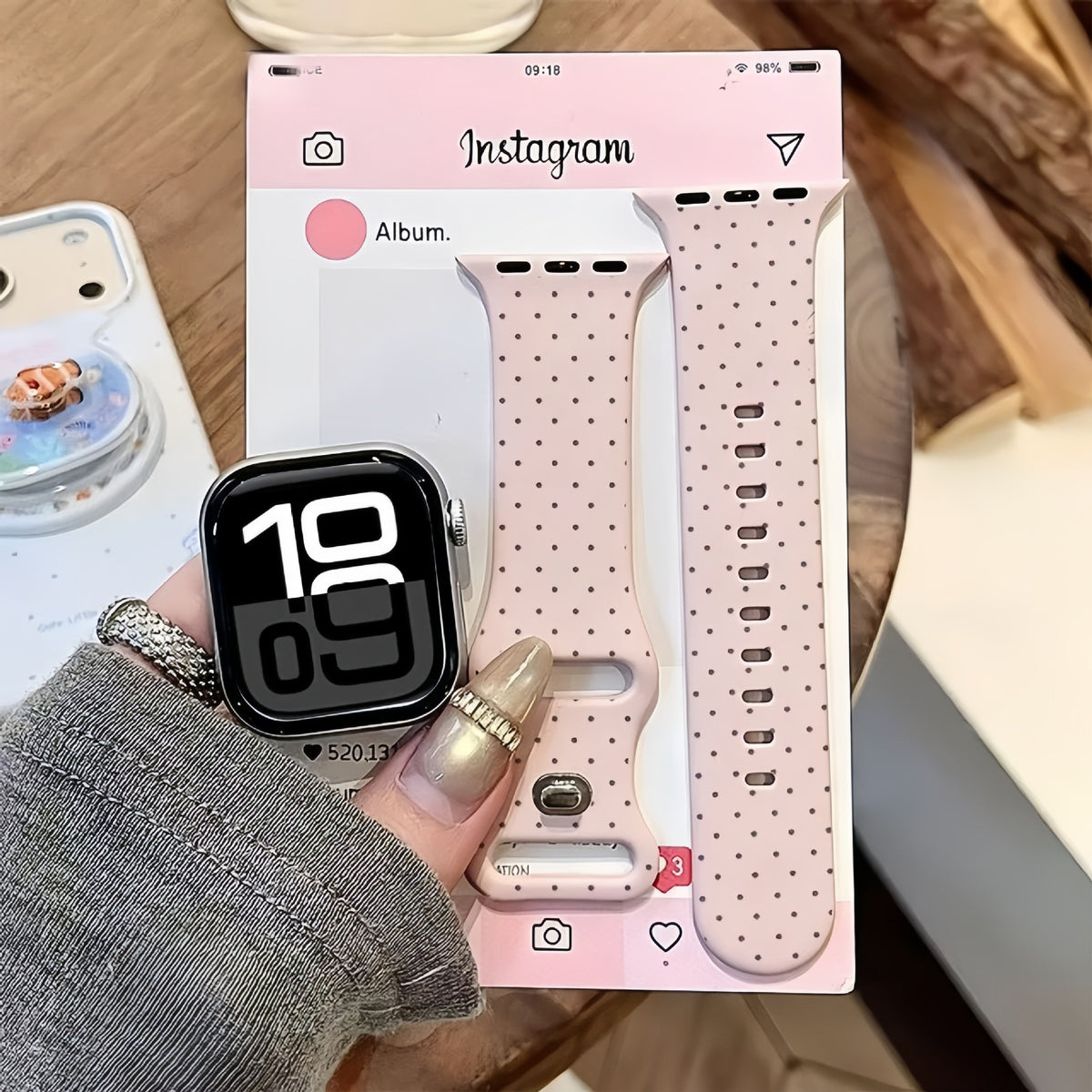Cinturino silicone pois