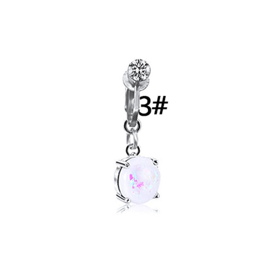 Piercing ombelico farfalla con cuore luna