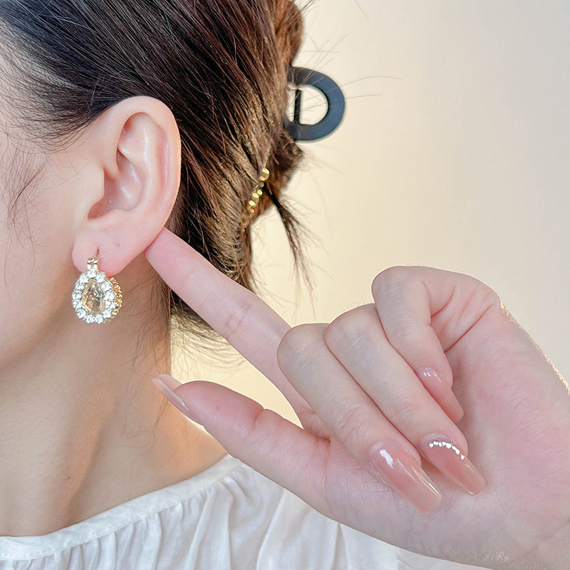 Orecchini a clip strass