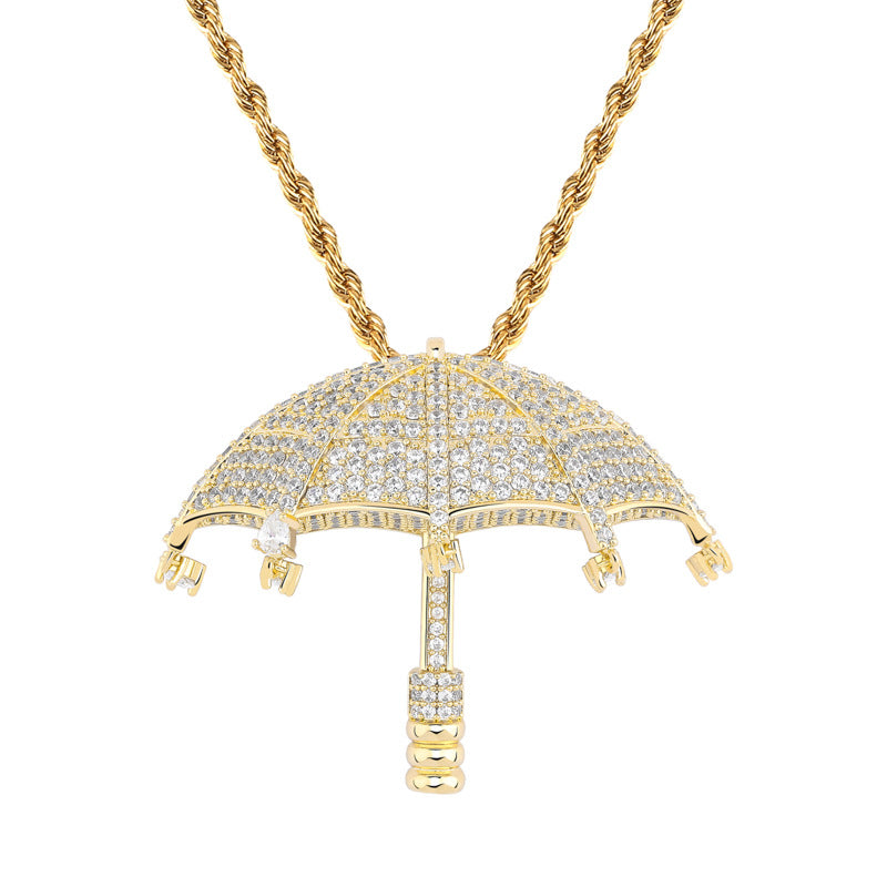 Collana Ombrello Zircone