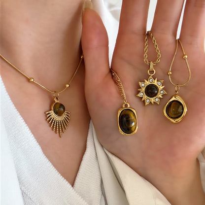 Collana occhio di tigre donna
